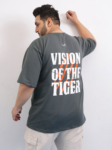 Vision of the Tiger Plus Size Drop Shoulder T-shirt