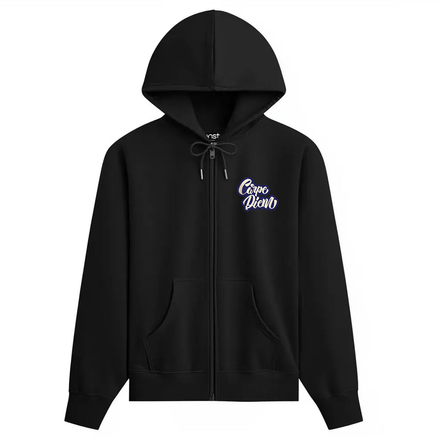 Carpie Diem Zipper Plus Size Hoodie