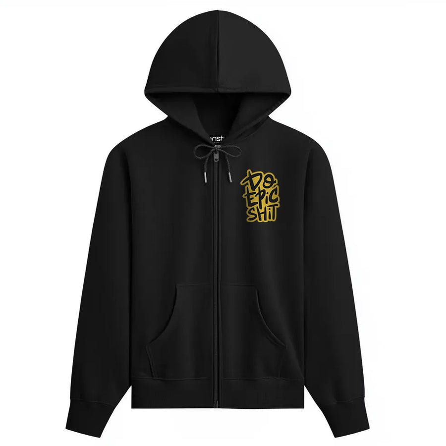 Do Epic Shit Zipper Plus Size Hoodie