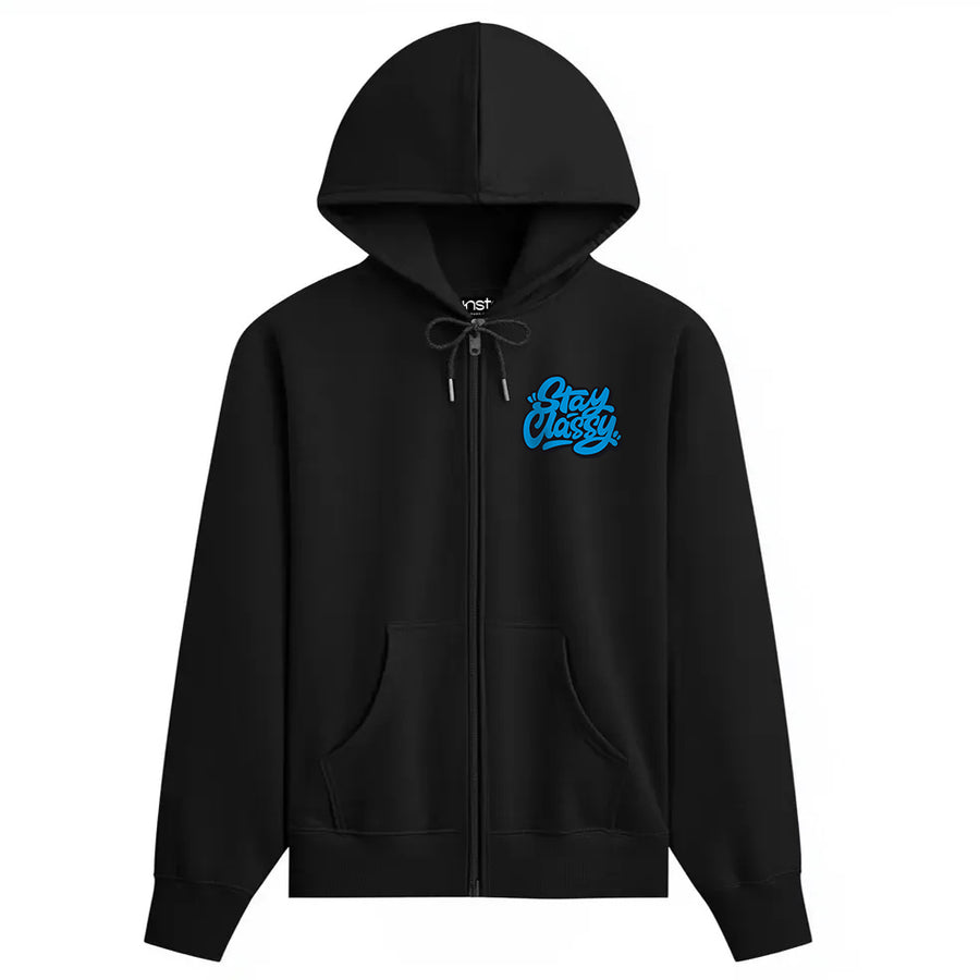 Stay Classy Zipper Plus Size Hoodie
