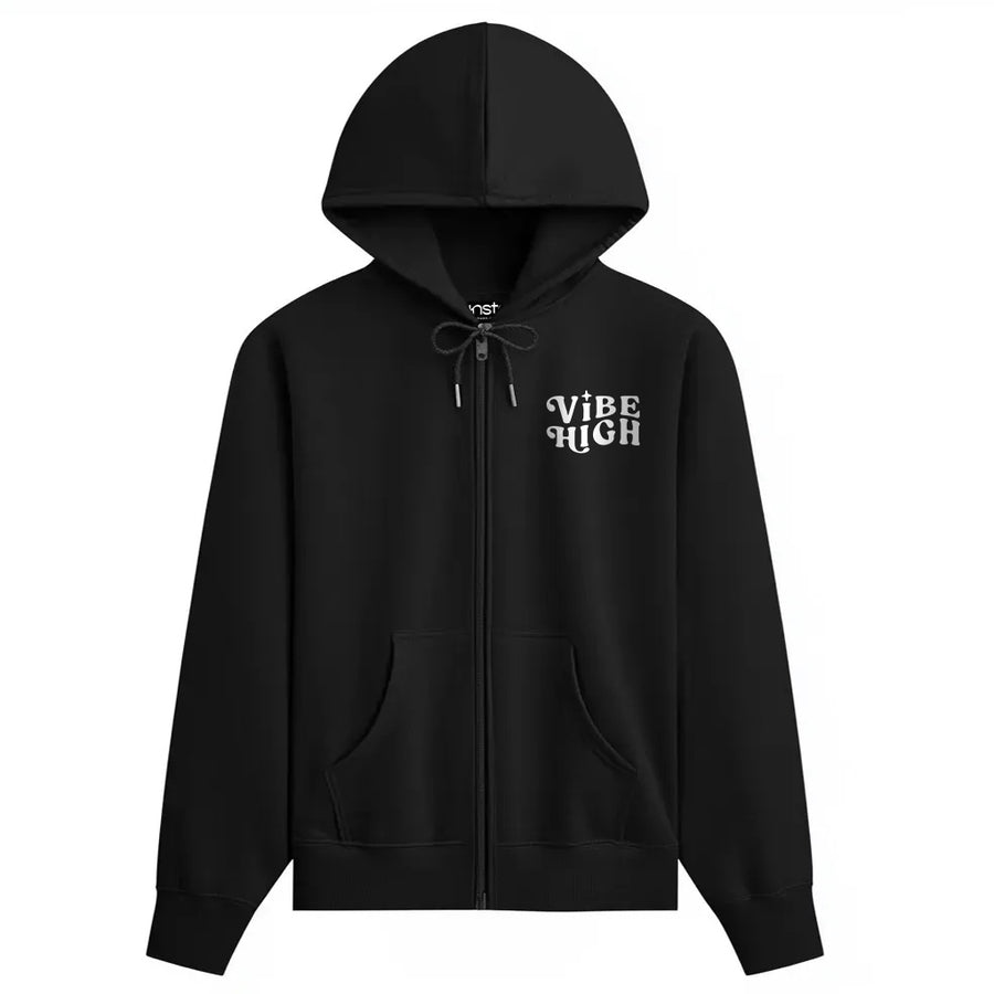 Vibe High Zipper Plus Size Hoodie