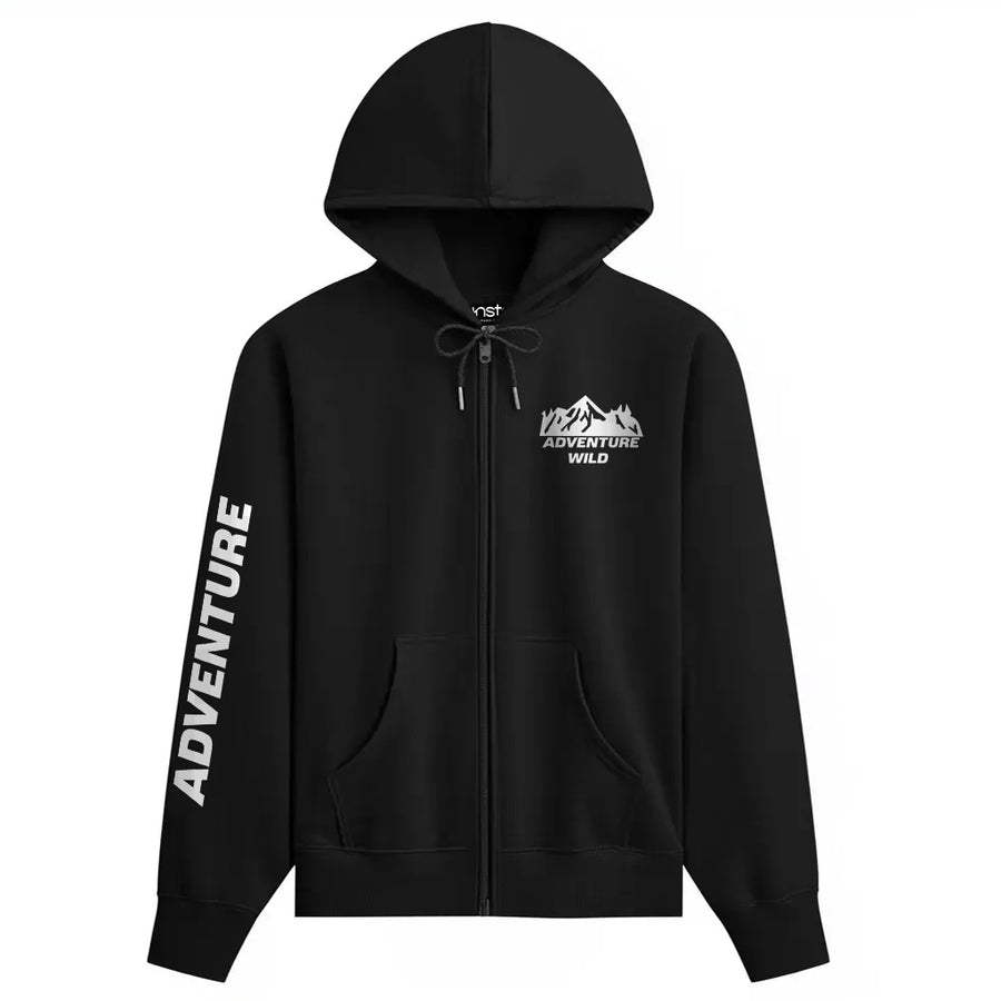 Wild Adventure Zipper Plus Size Hoodie